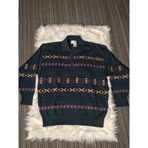März München Vintage Quarter Button Aztec Sweater